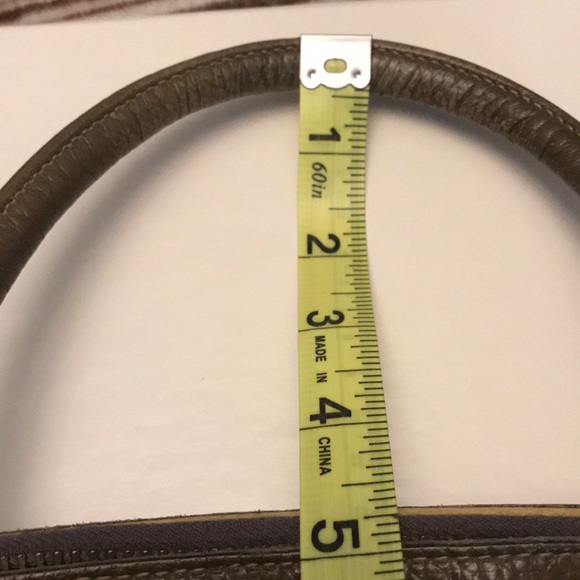 Vintage olive green pebble leather purse - Picture 13 of 13